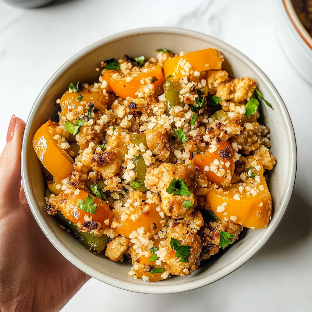 Turkey Stuffed Bell Peppers