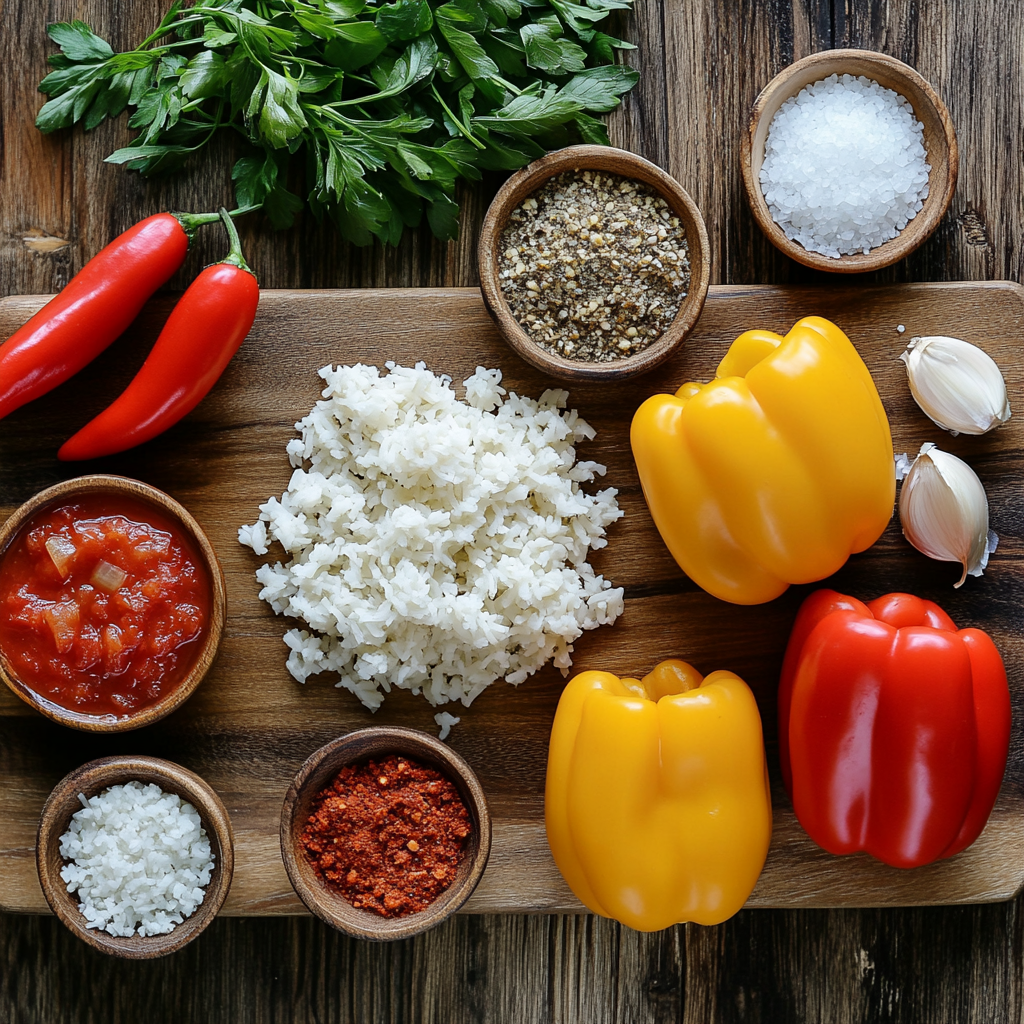 Turkey Stuffed Bell Peppers ingredients