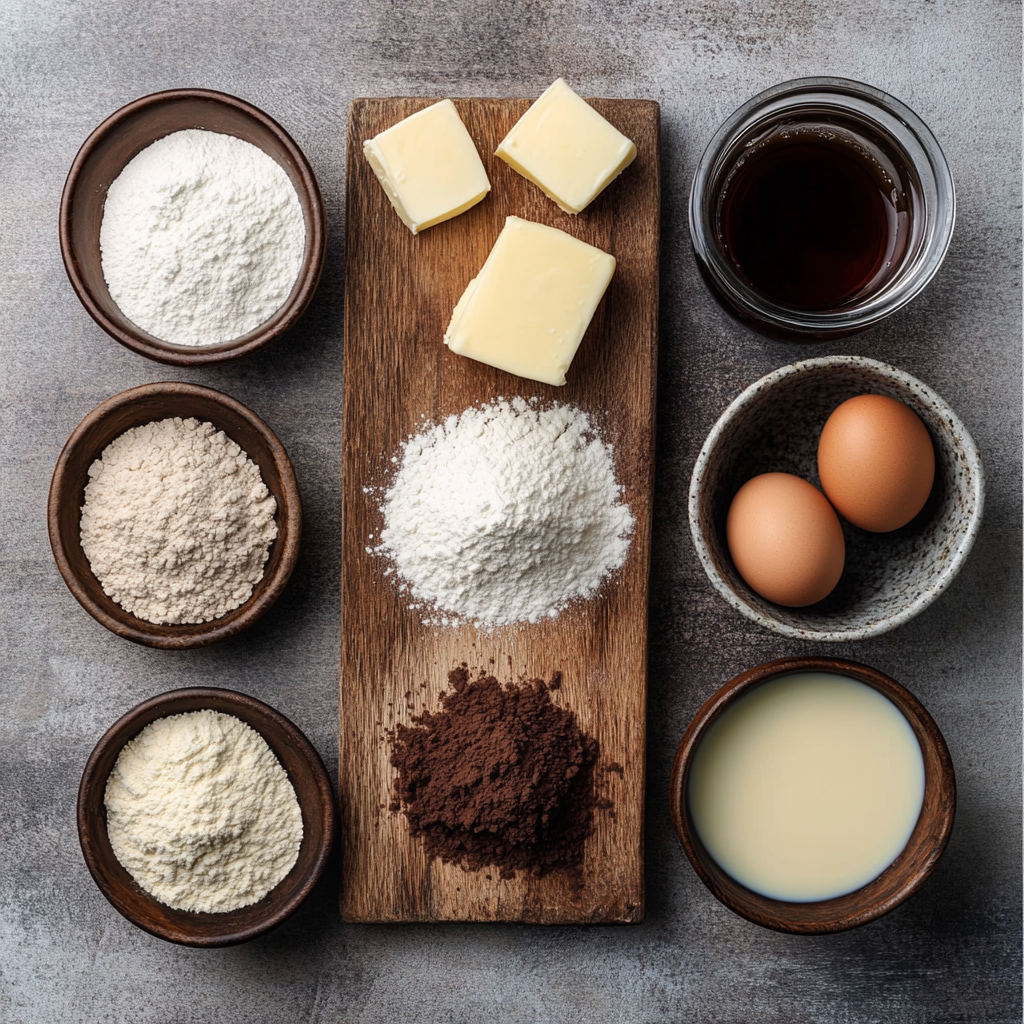 White Russian Cupcakes ingredients