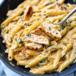 creamy garlic chicken pasta
