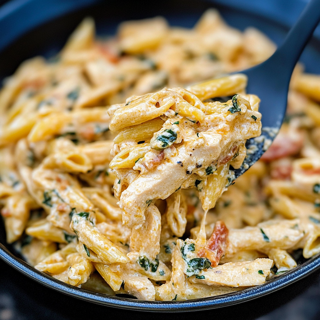 creamy garlic chicken pasta