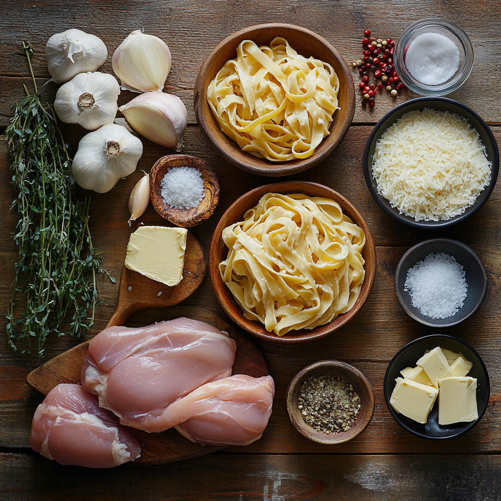 creamy garlic chicken pasta