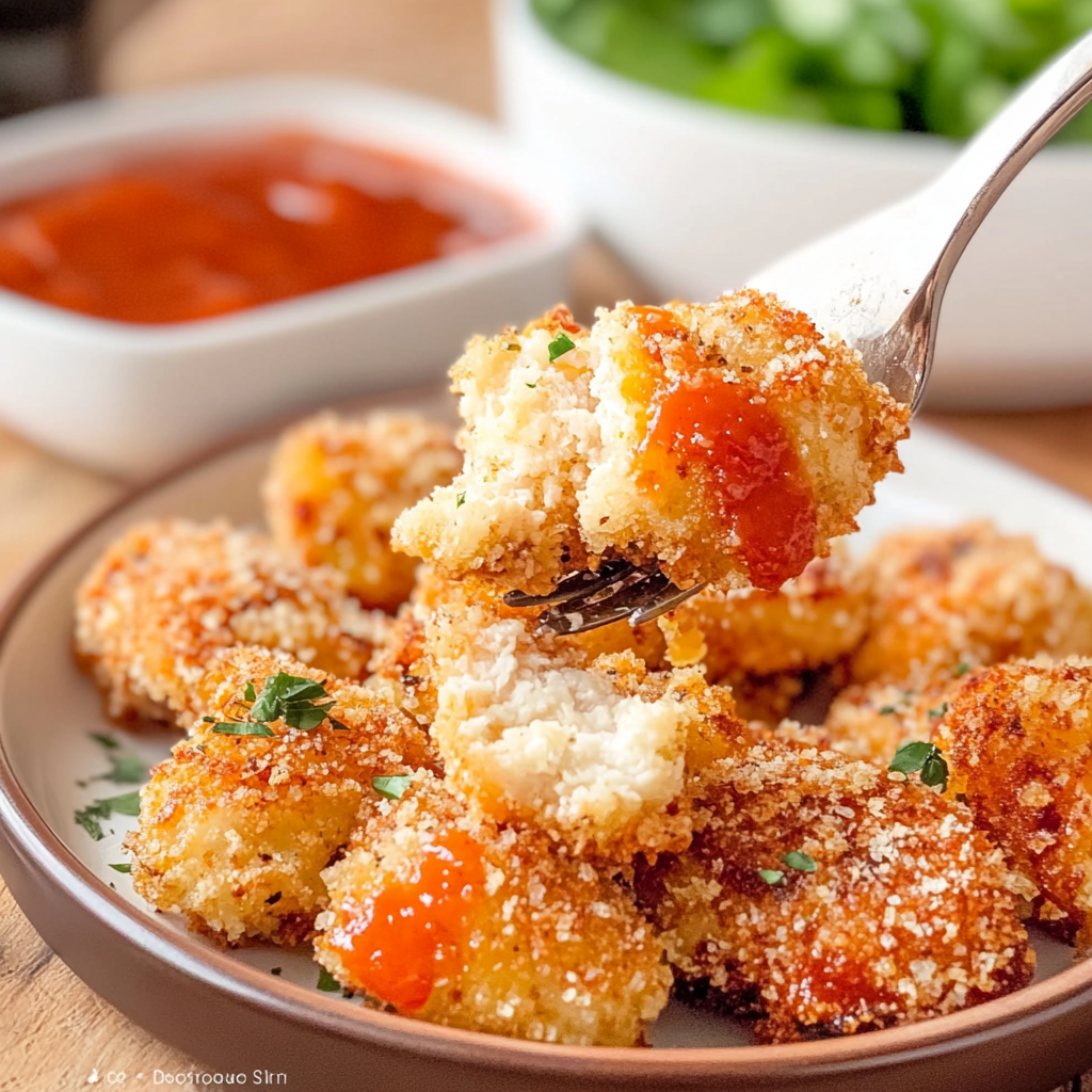 Air Fryer Chicken Parmesan Bites