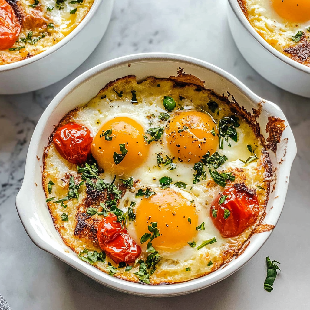 Baked Feta Eggs