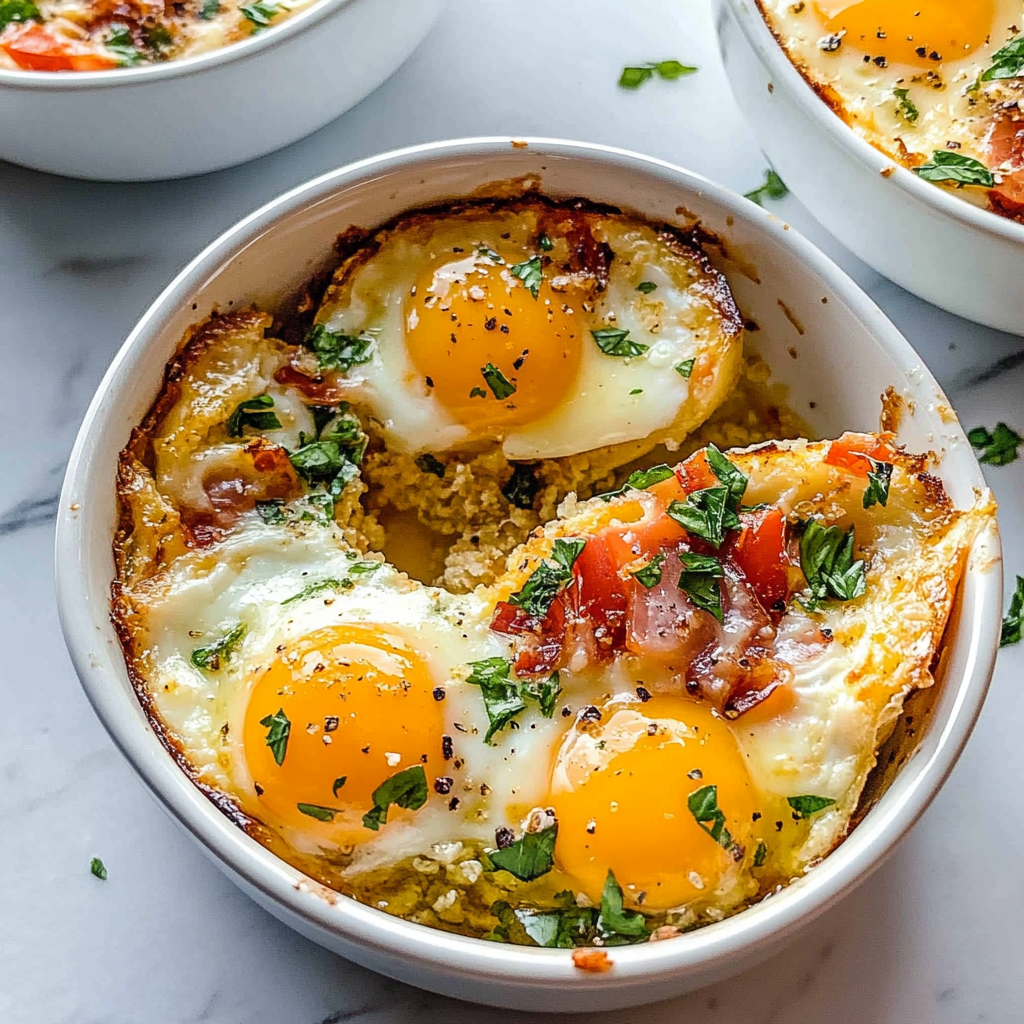 Baked Feta Eggs