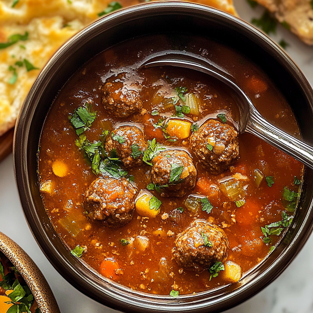 Beef Meatball Soup