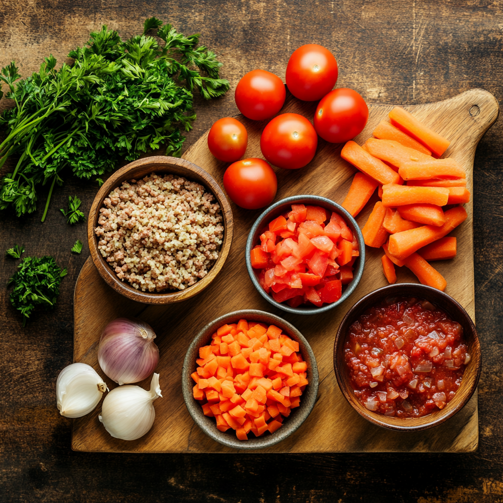 Beef Meatball Soup ingredients