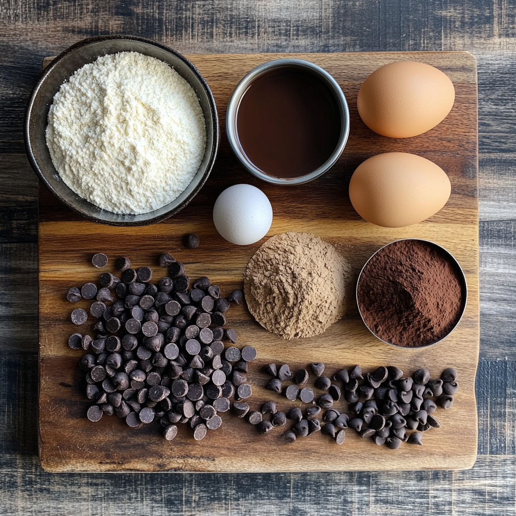 Brownies Cookie Dough ingredients