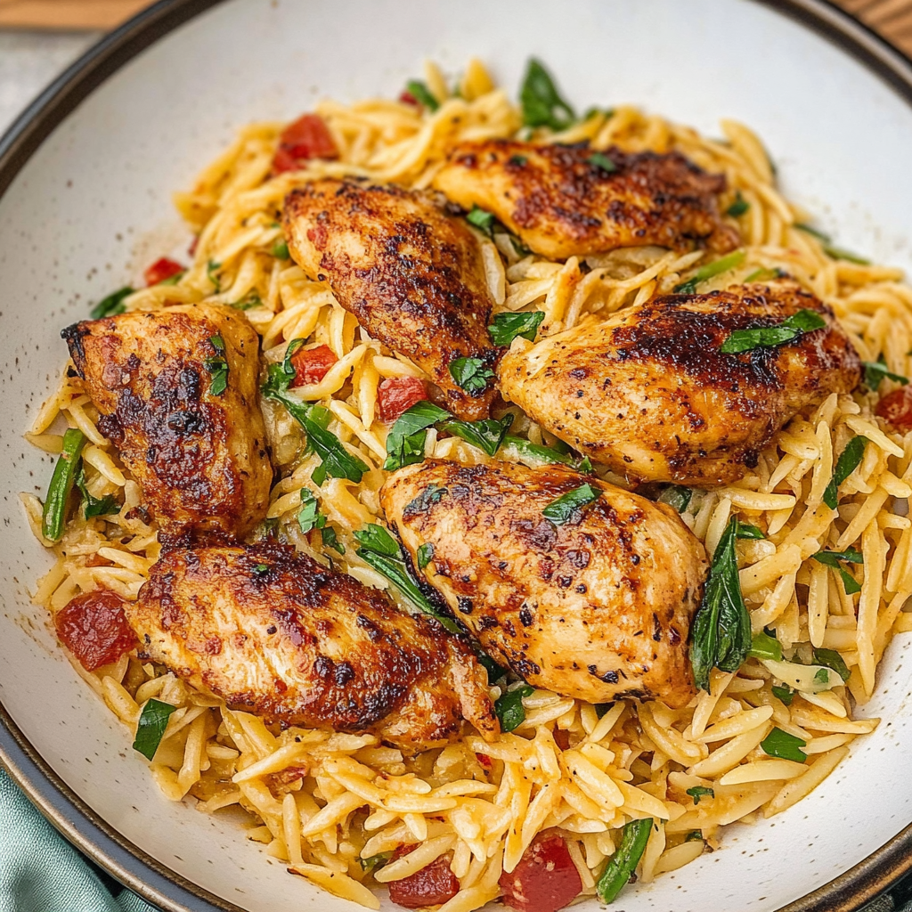Cajun Chicken Orzo