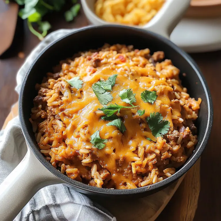 Cheesy Taco Rice Skillet