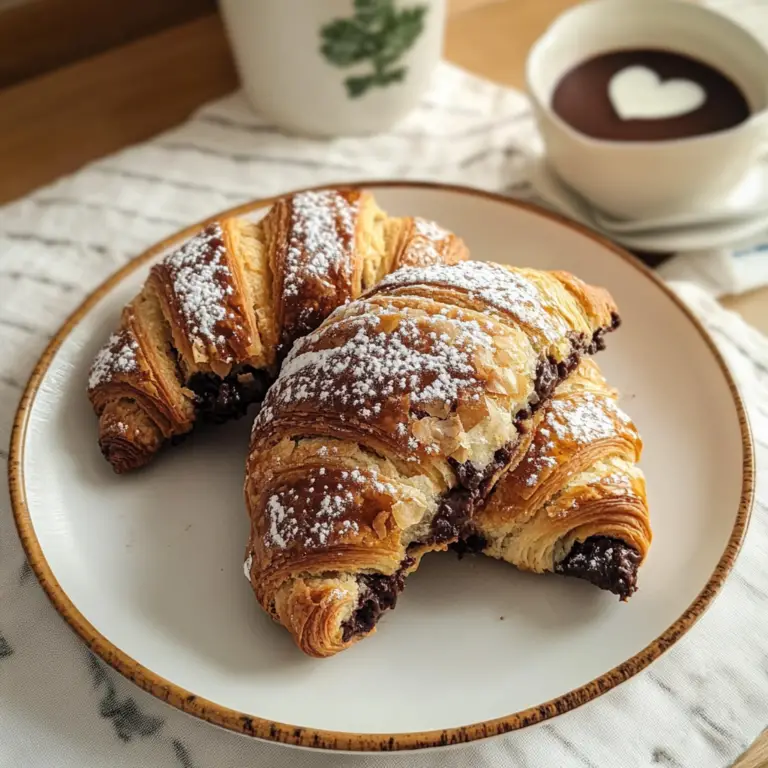Chocolate Almond Croissants