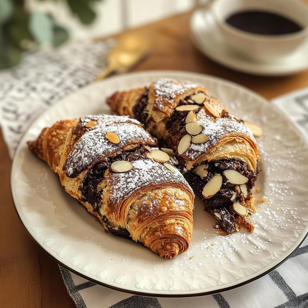 Chocolate Almond Croissants