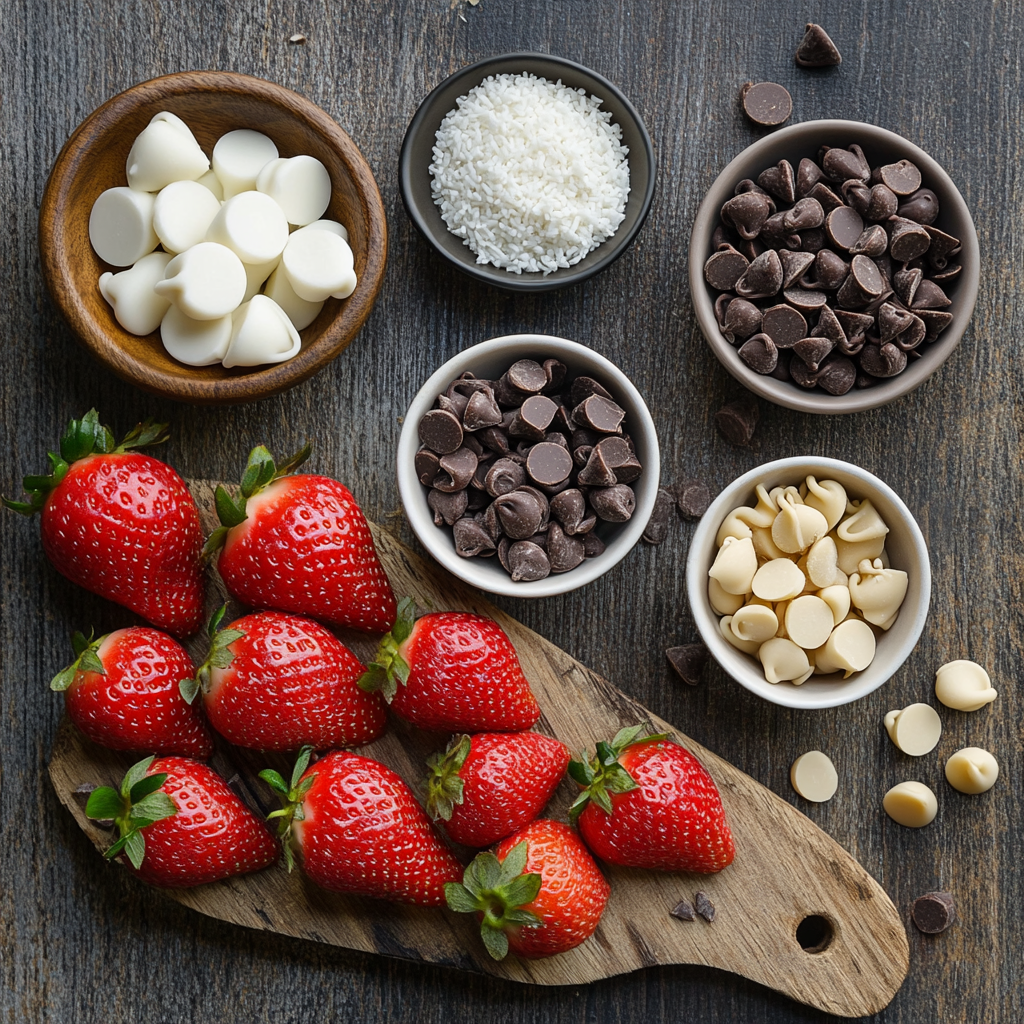 Chocolate Covered Strawberries ingredients