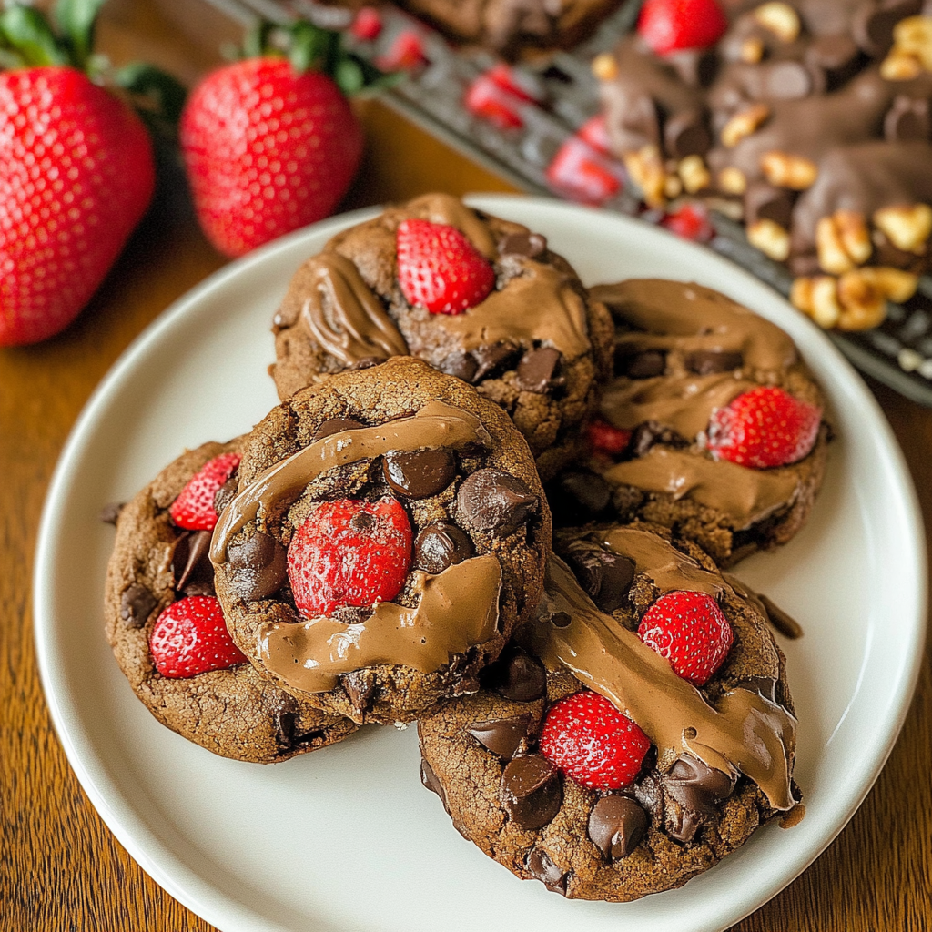 Chocolate Covered Strawberry Cookies