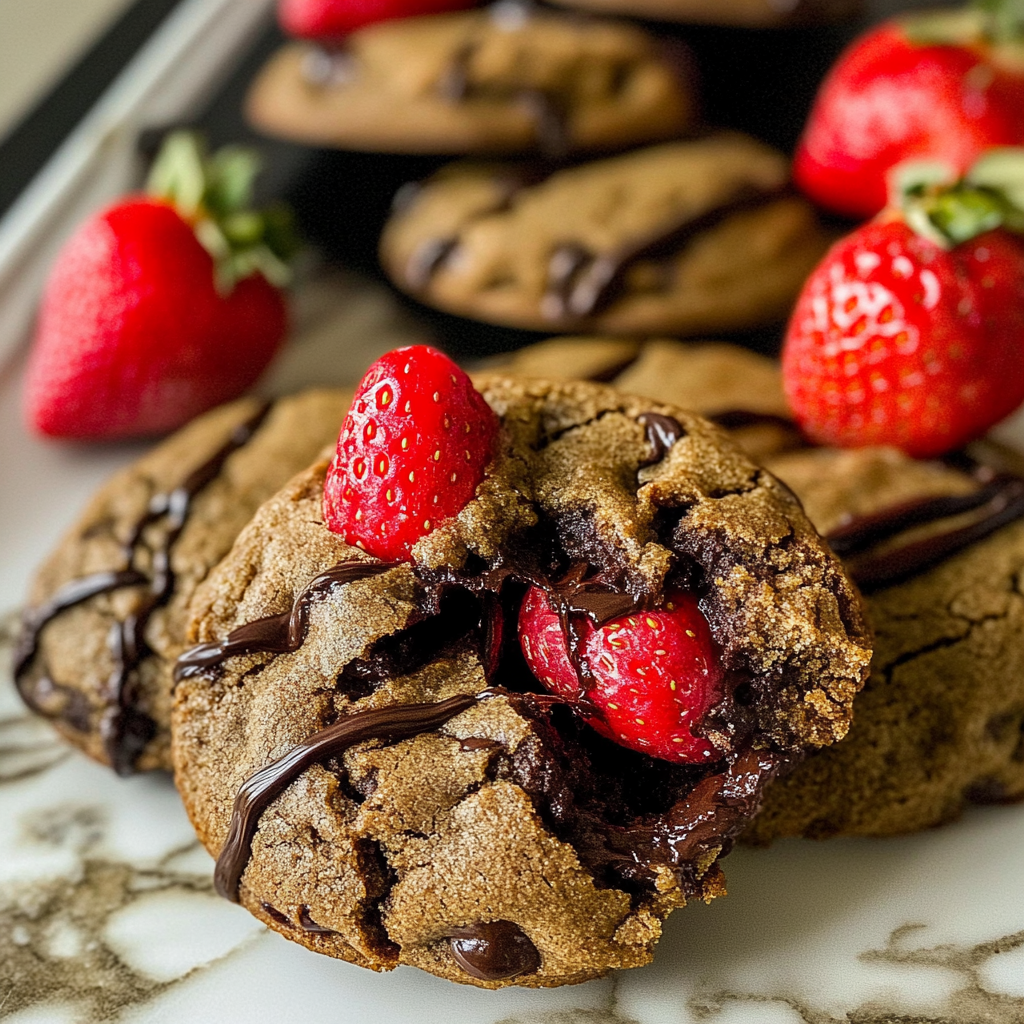 Chocolate Covered Strawberry Cookies