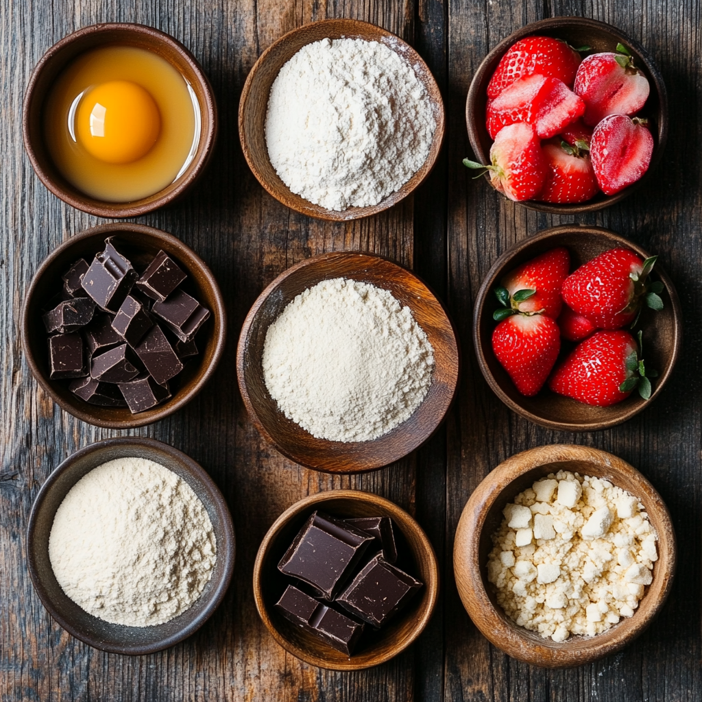 Chocolate Covered Strawberry Cookies ingredients