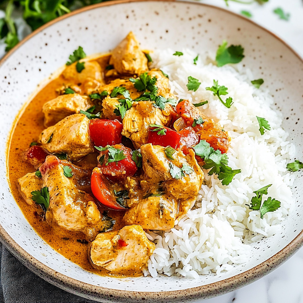 Classic Curry Chicken and Rice