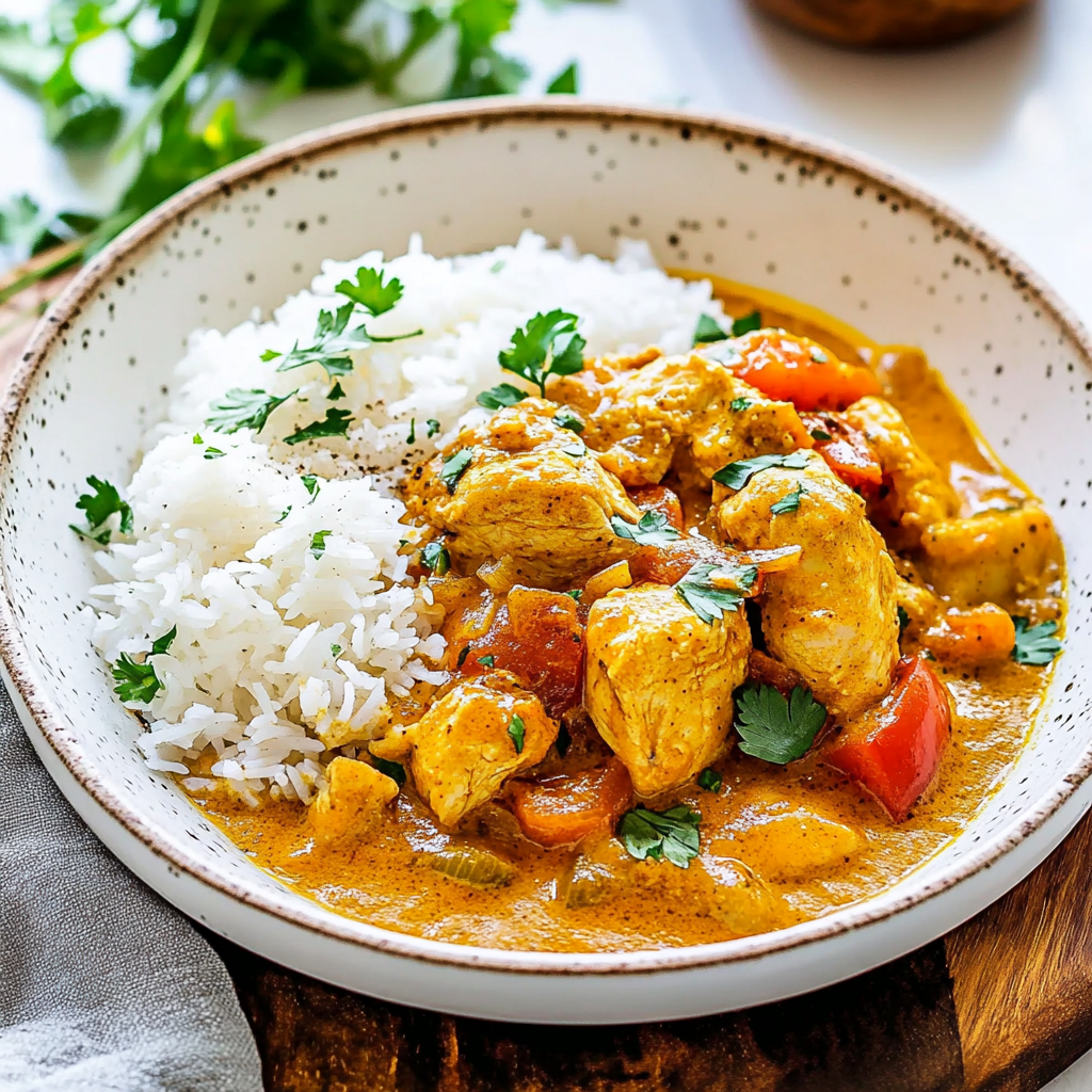 Classic Curry Chicken and Rice