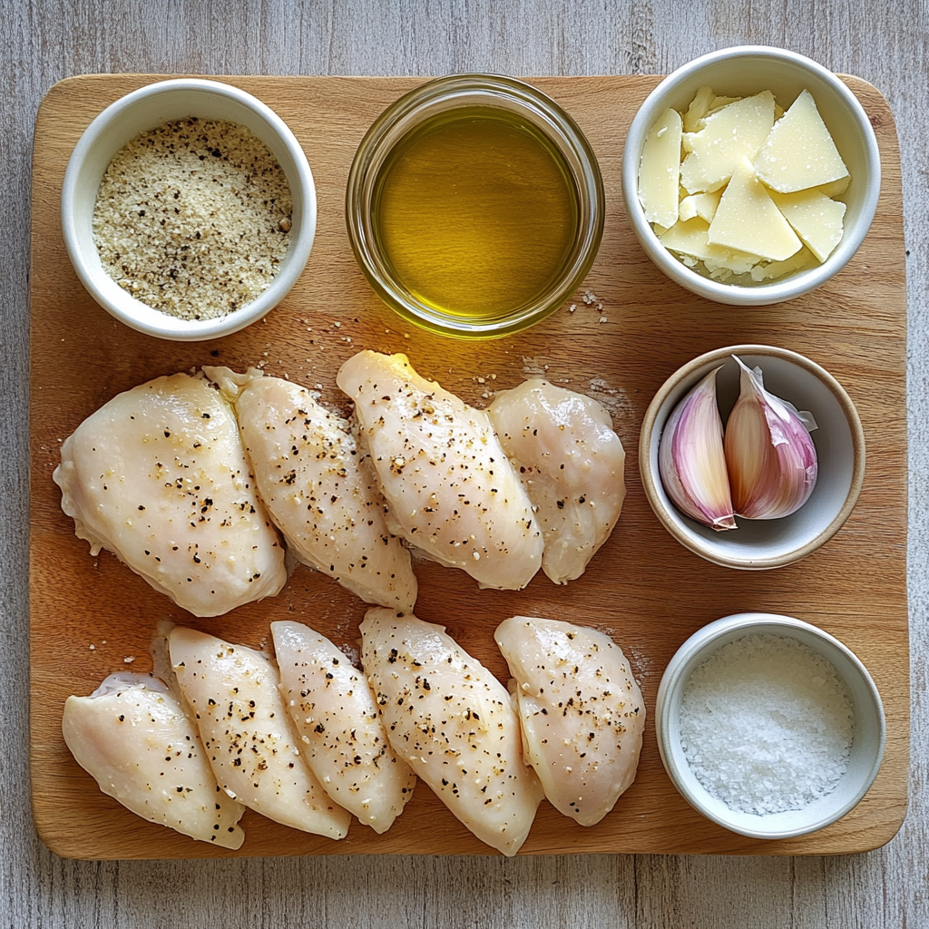 Creamy Garlic Chicken ingredients