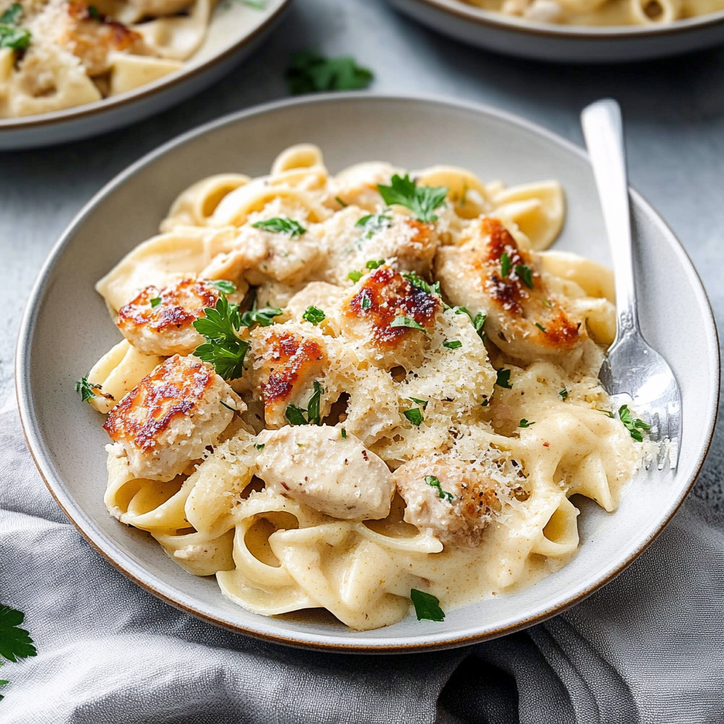 Creamy Garlic Pasta with Chicken
