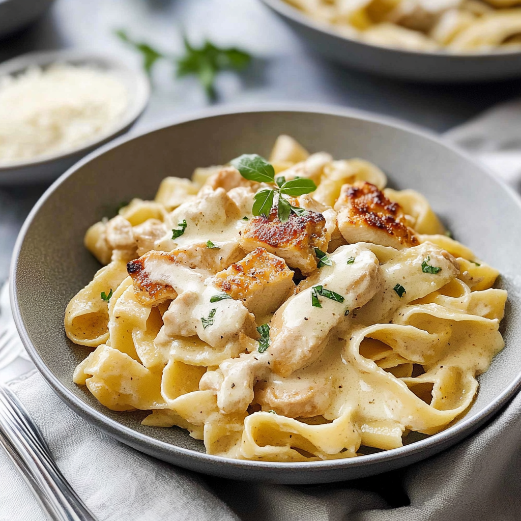 Creamy Garlic Pasta with Chicken