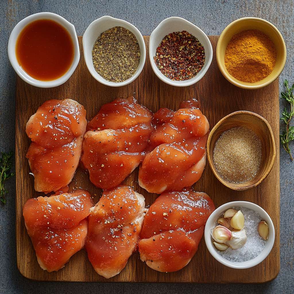 Crockpot BBQ Chicken ingredients