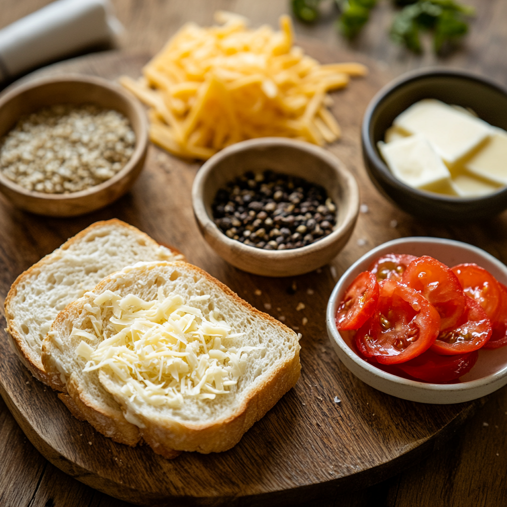 Grilled Cheese Sandwich ingredients