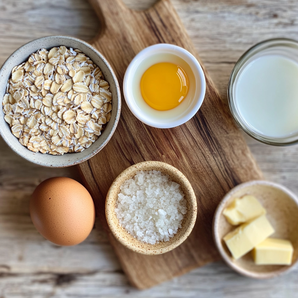 Healthy Oat Crepes ingredients