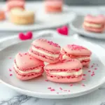 Heart-Shaped Valentine Macarons