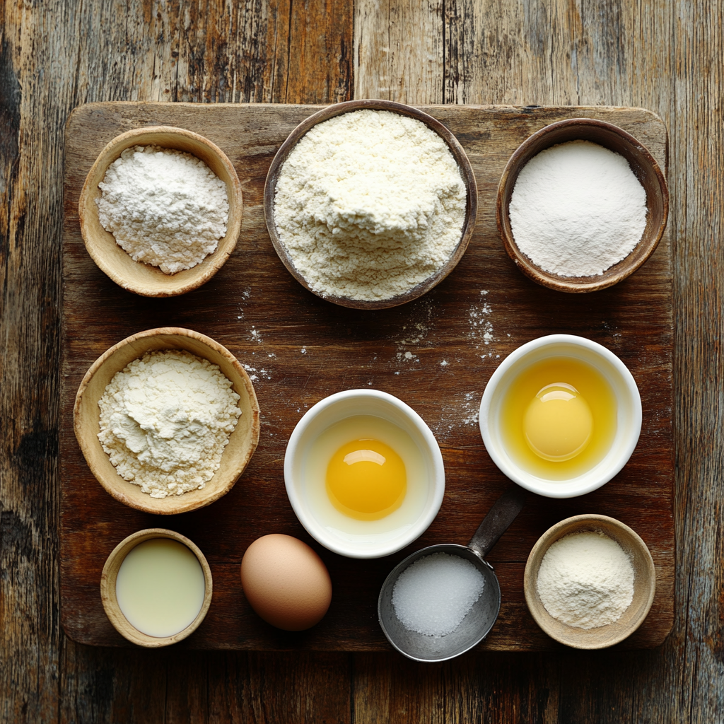 Heart Pancakes ingredients