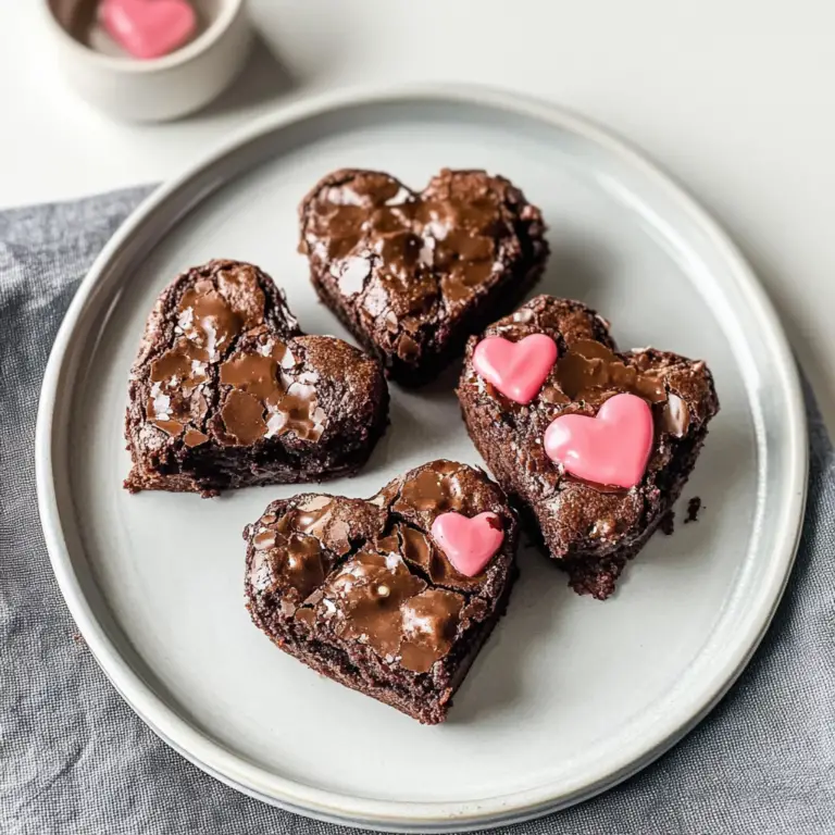 Heart Shaped Brownies