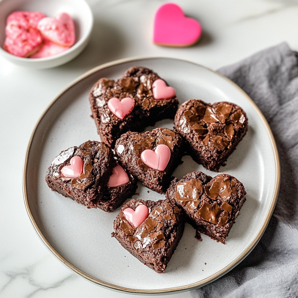 Heart Shaped Brownies