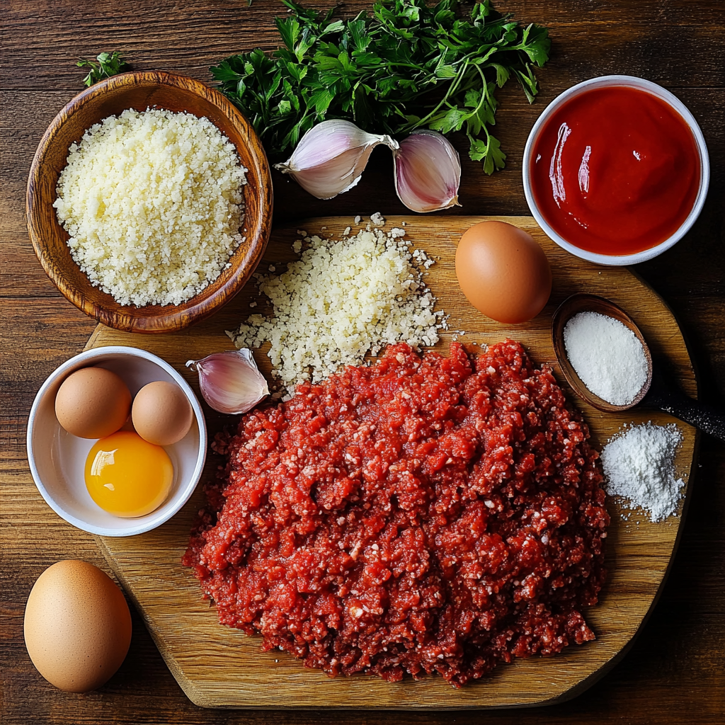 Italian Meatloaf ingredients