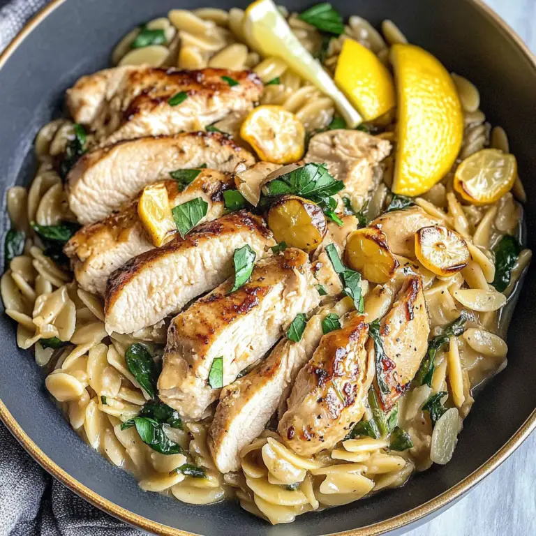 Lemon Chicken & Veggie Orzo Stir Fry