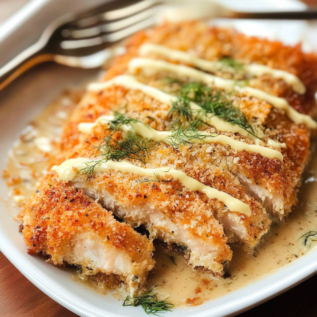 Panko Crusted Salmon with Mayo