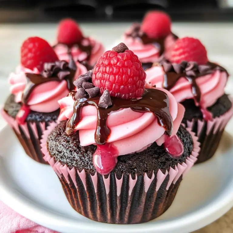 Raspberry Chocolate Cupcakes
