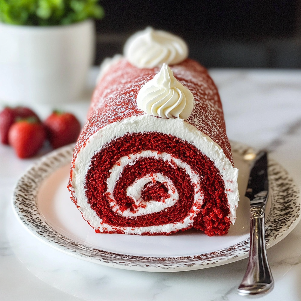 Red Velvet Cake Roll