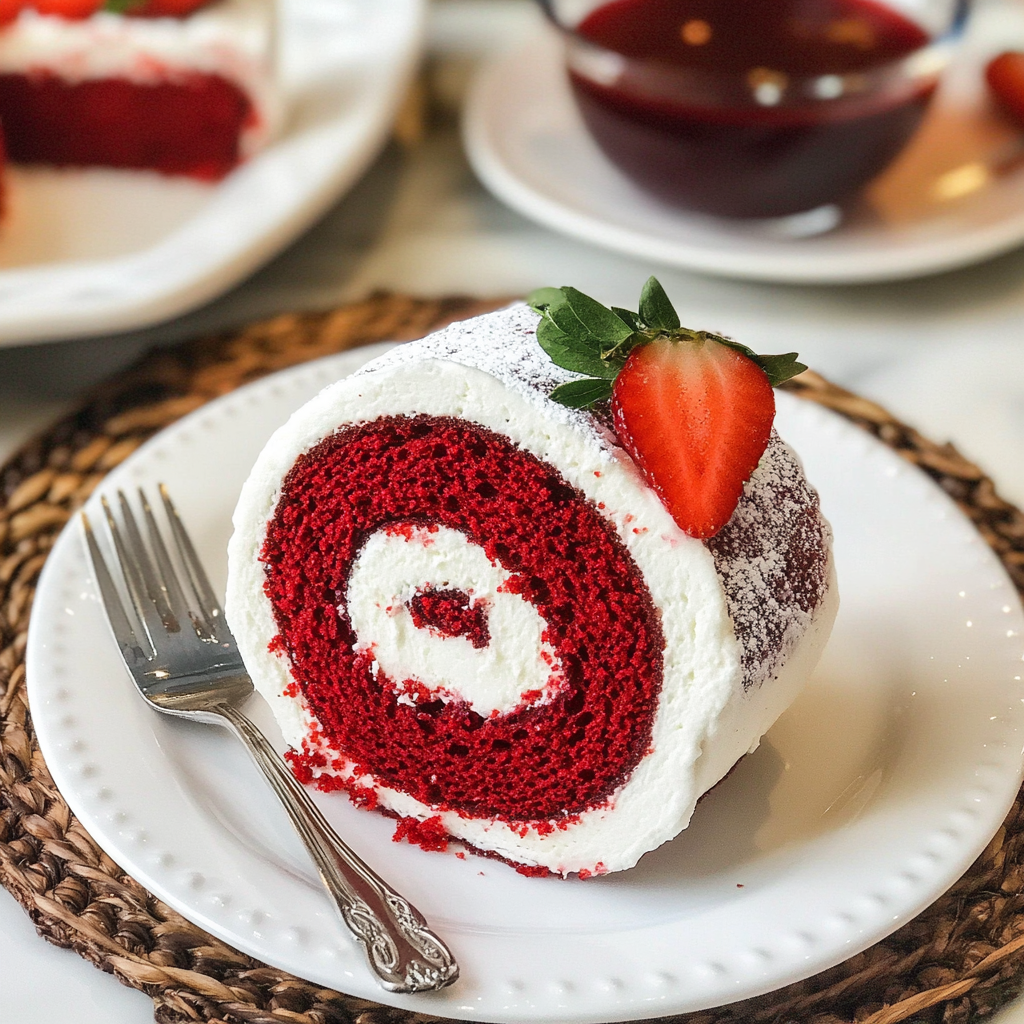 Red Velvet Cake Roll