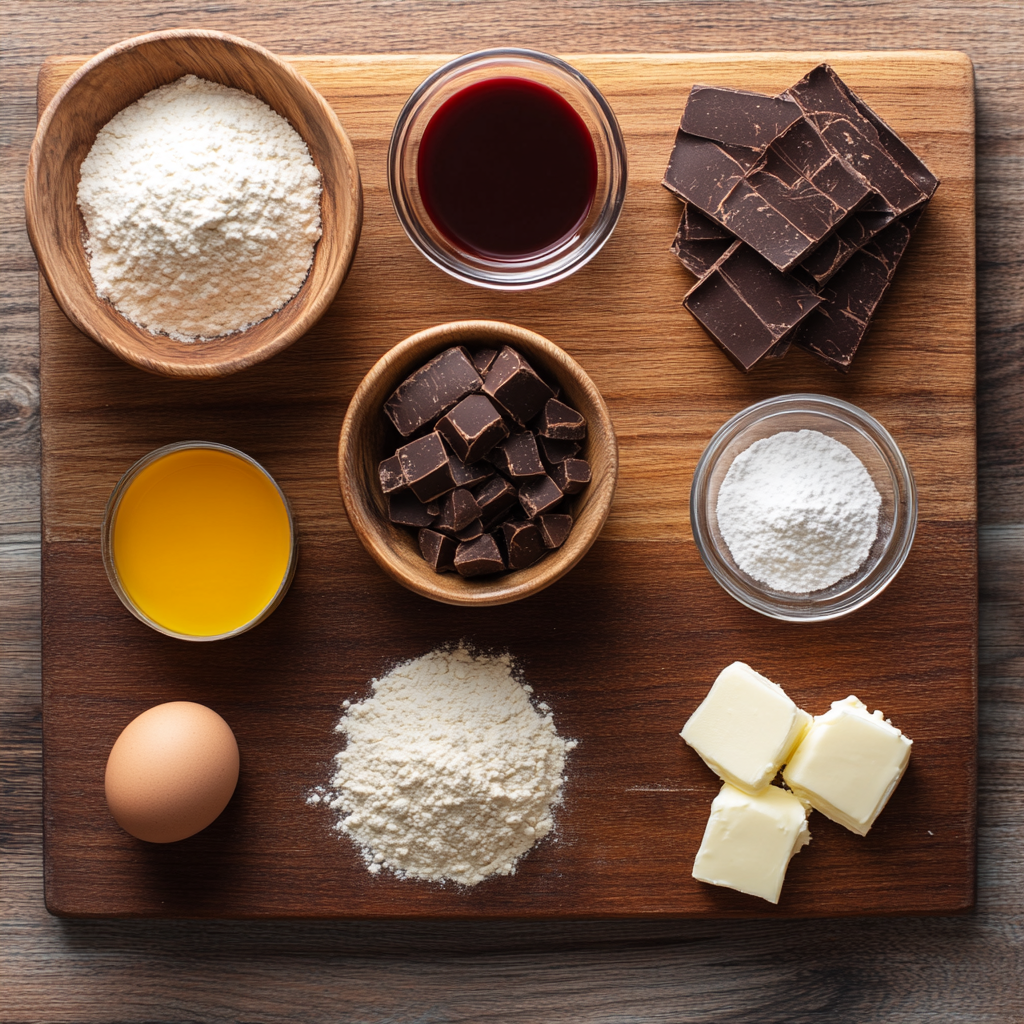 Red Velvet Cake Roll ingredients