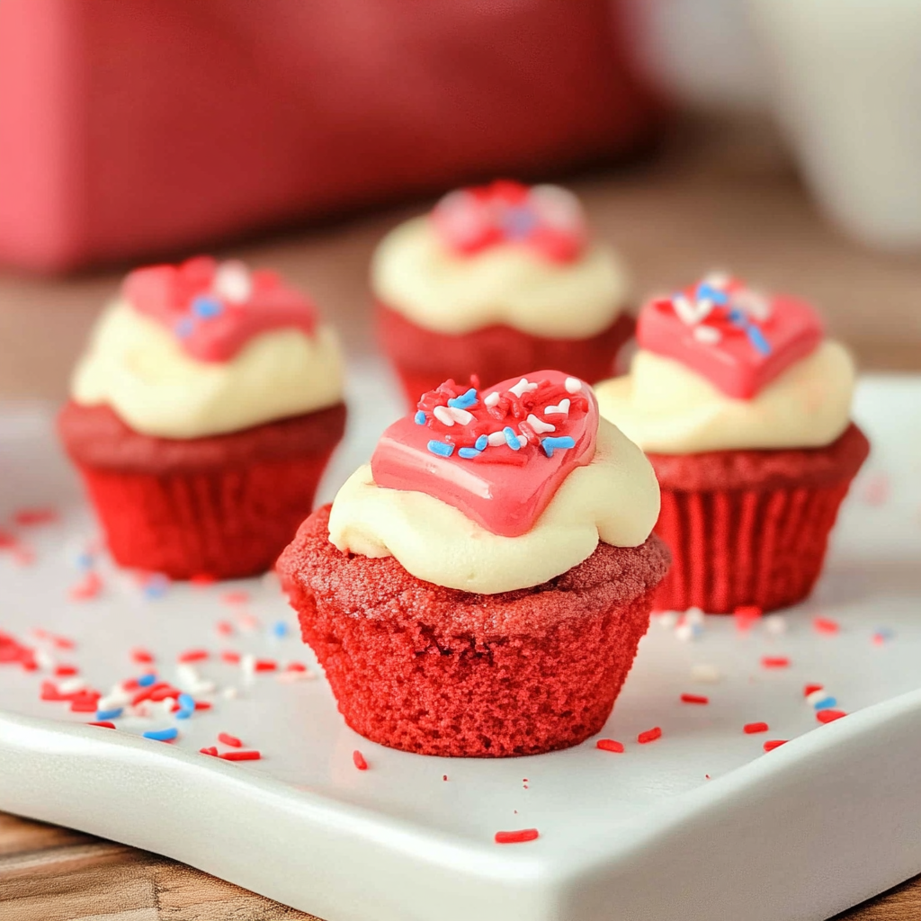 Red Velvet Cheesecake Cookie Cups