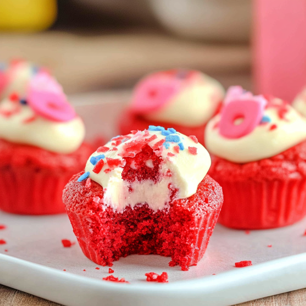 Red Velvet Cheesecake Cookie Cups