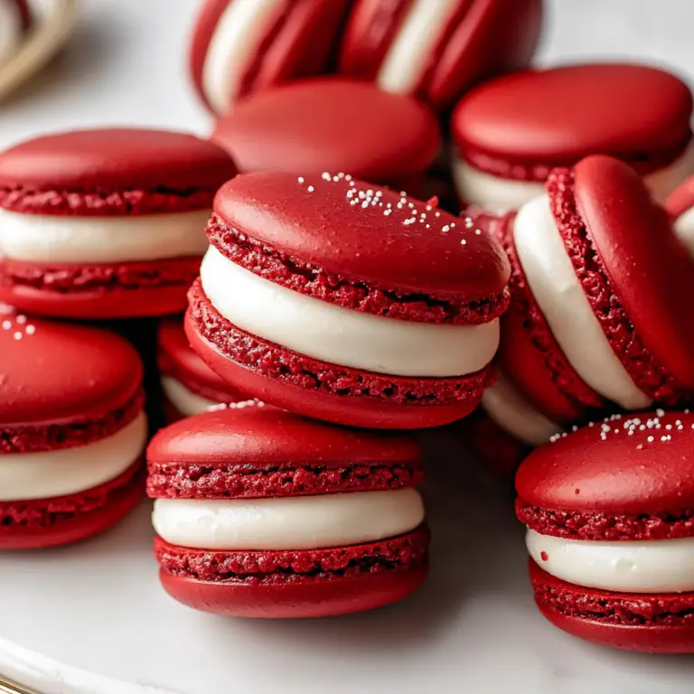Red Velvet Macarons