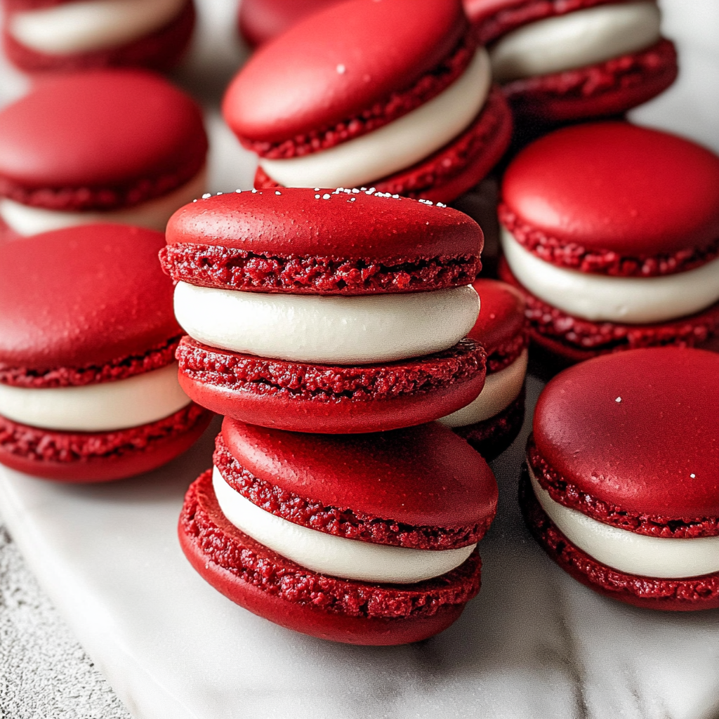 Red Velvet Macarons