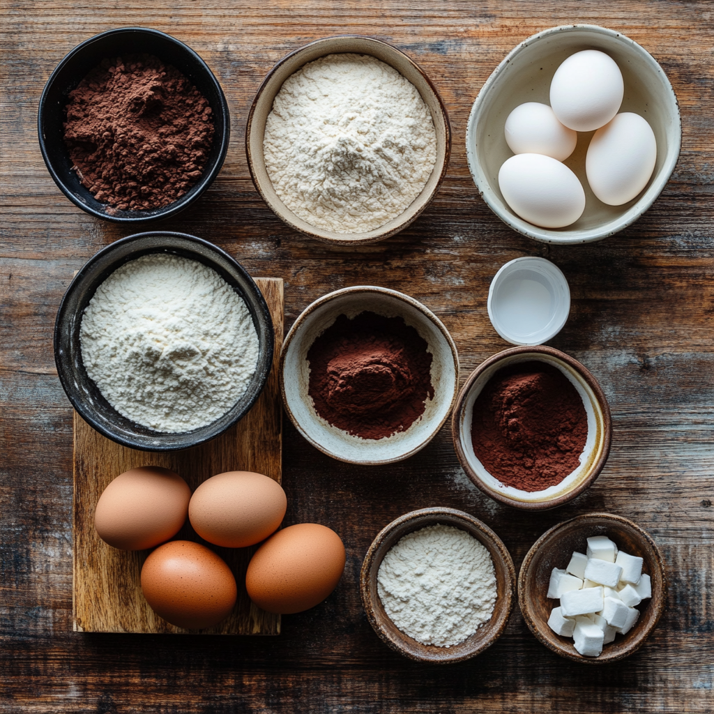 Red Velvet Macarons ingredients