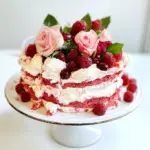 Red Velvet Rose Pavlova