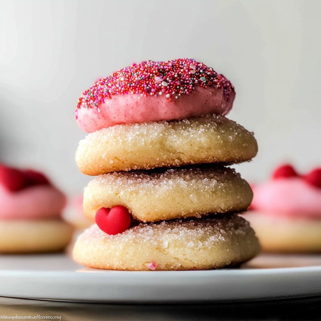Sparkle Sweetheart Cookies