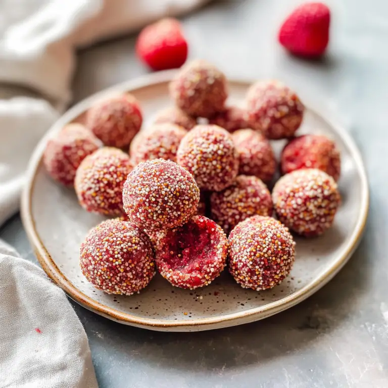 Strawberry Energy Bites