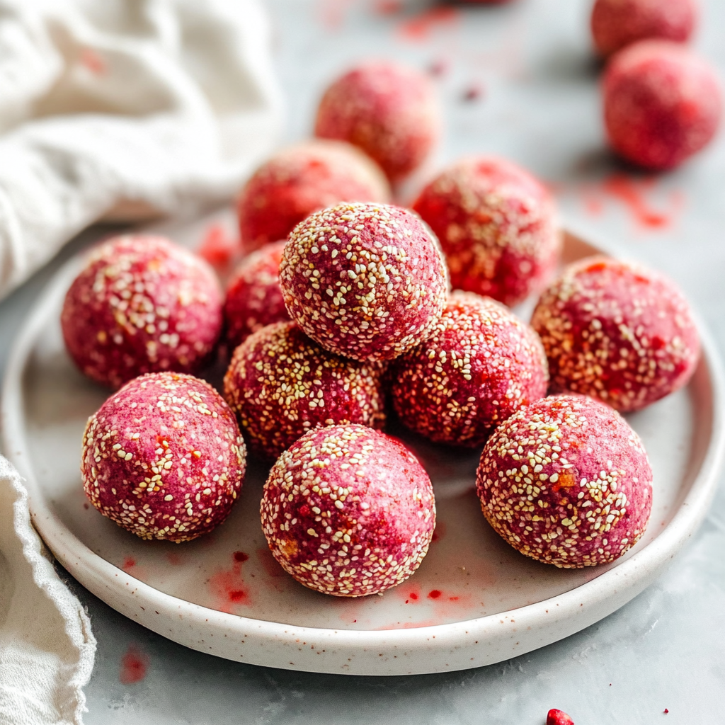 Strawberry Energy Bites