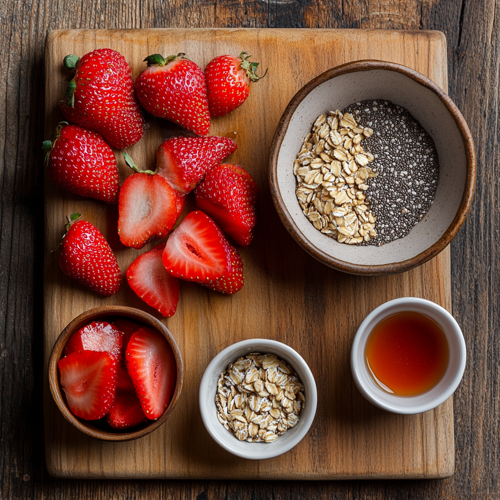 Strawberry Energy Bites ingredients