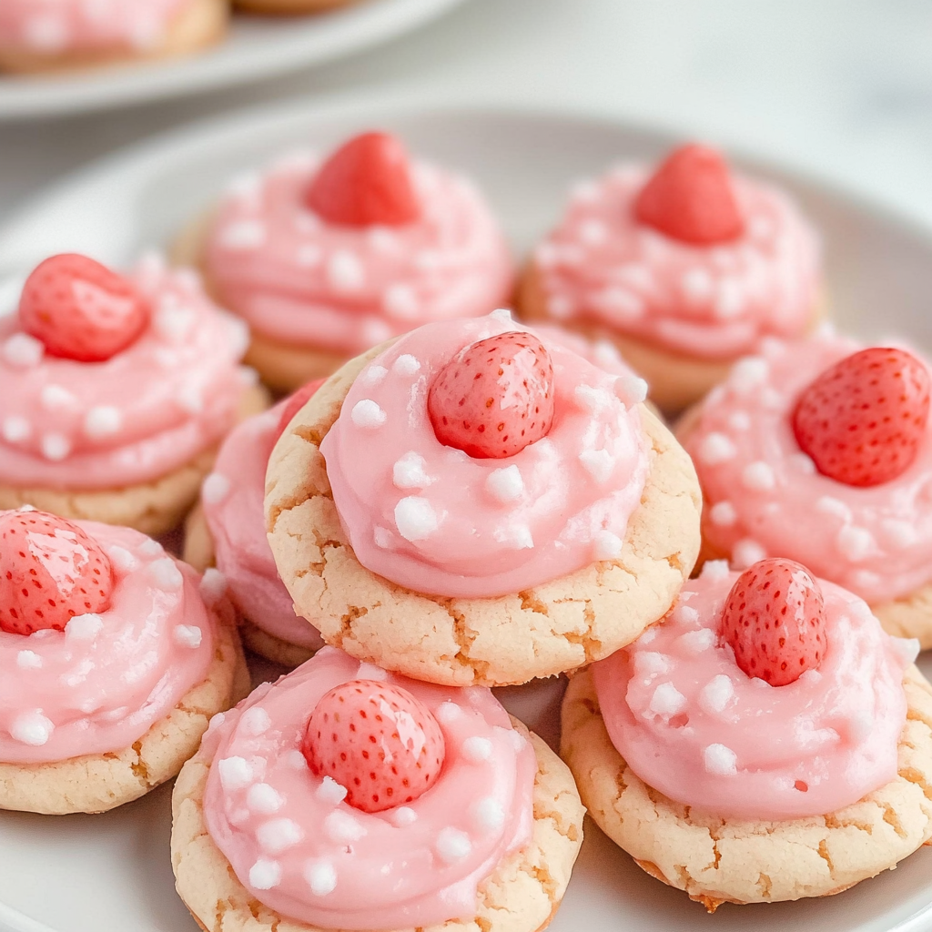 Strawberry Kiss Cookies
